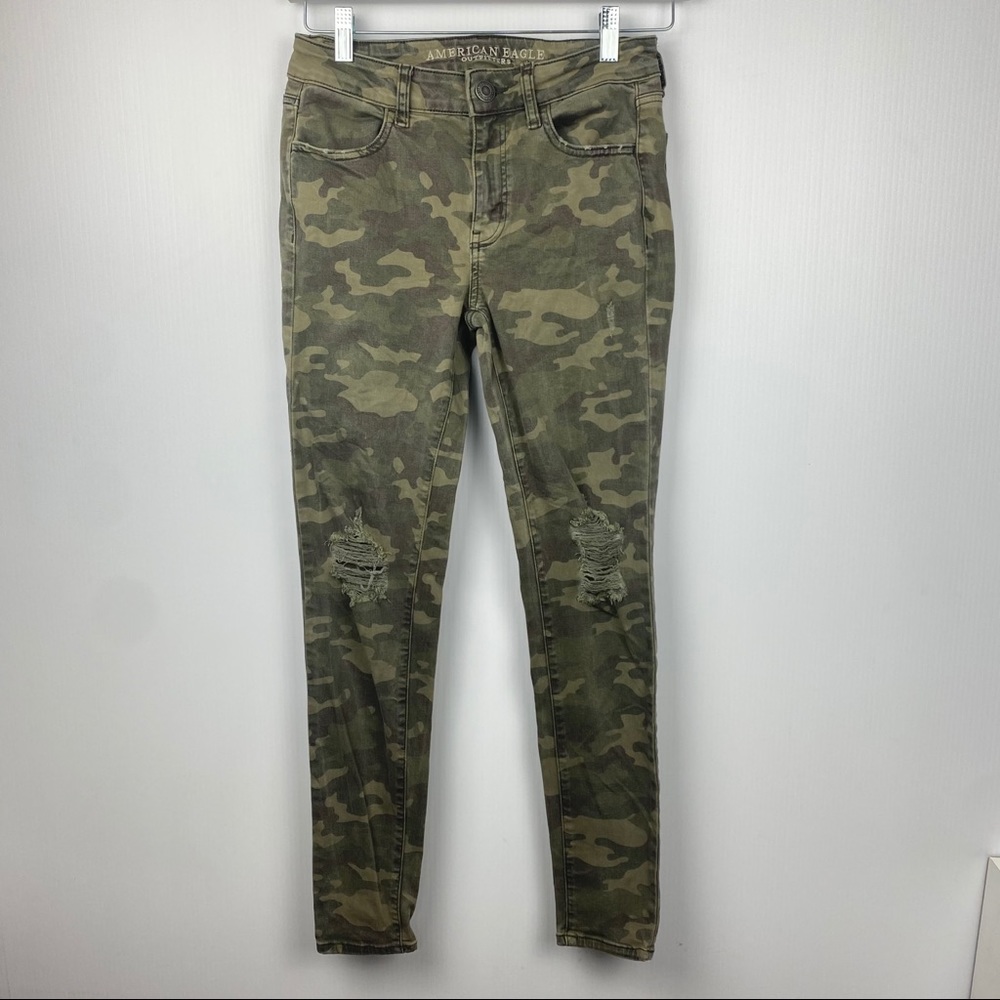 American Eagle Outfitters Camo Jegging Size 6 - Picture 2 of 10